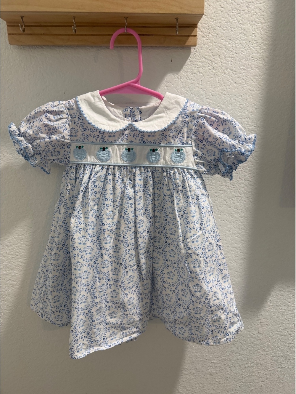Southern Smock Co Blue Pumpkin Dress size 18 months